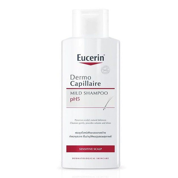 Dầu gội đầu dành cho da nhạy cảm Eucerin Dermocapillaire pH5 Mild Shampoo 250ml  