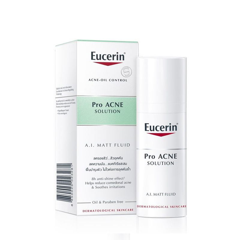 Kem dưỡng trắng da trị mụn Eucerin ProAcne A.I Matt Fluid 50ml