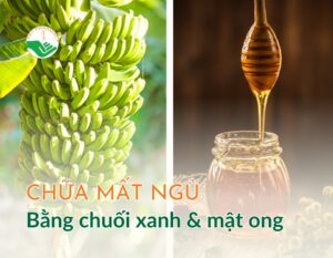 chua mat ngu bang chuoi xanh va mat ong thumb