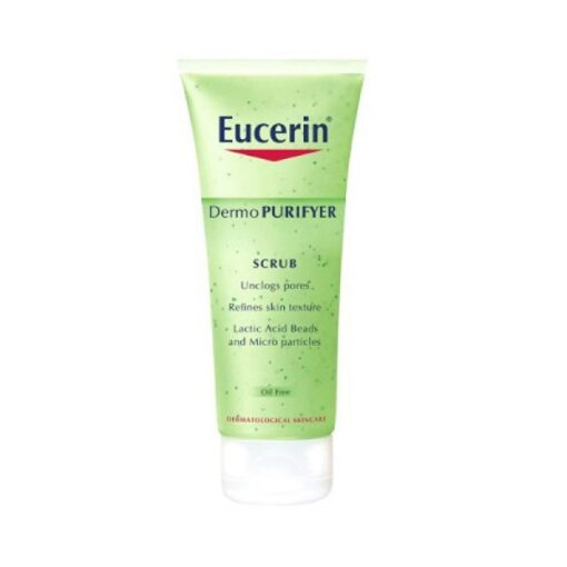 sua rua mat danh tay te bao chet eucerin dermo purifyer scrub 100ml