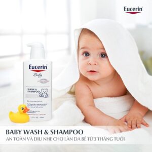 sua tam goi diu cho be eucerin baby wash shampoo 1